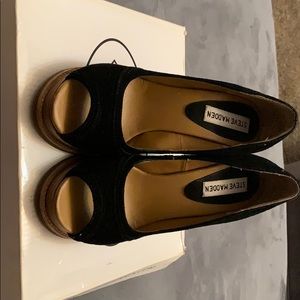 Black Wedge Sandel